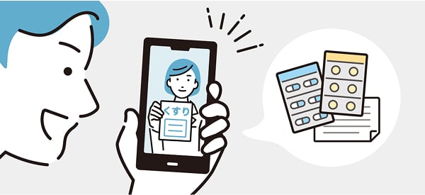 薬局に来られなくても薬が受け取れて便利 イメージ画像