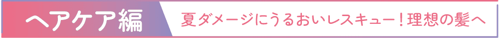 ヘアケア編 夏ダメージにうるおいレスキュー！理想の髪へ PC用画像
