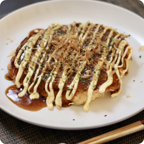 粉ものなのに粉なし！お好み焼き