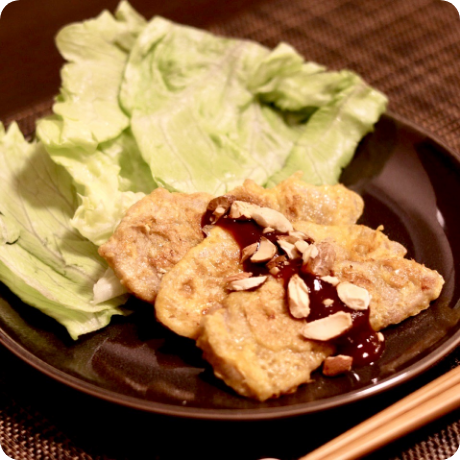 レタスで包んで召し上がれ！豚ヒレ肉のピカタ