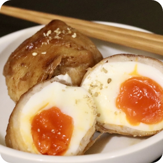 お弁当のおかずにも！肉巻きゆで卵