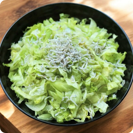 レタスたっぷり！ちりめんじゃこ和え