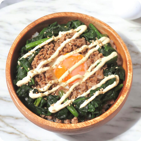 野菜とお肉が摂れる！簡単ポパイ丼の画像
