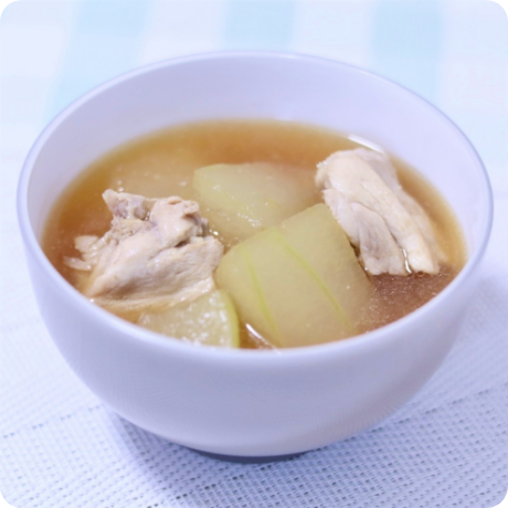 夏が旬！冬瓜の鶏もも和風スープ
