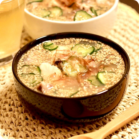 たんぱく質が摂れる！サバ缶と豆腐の冷や汁の画像