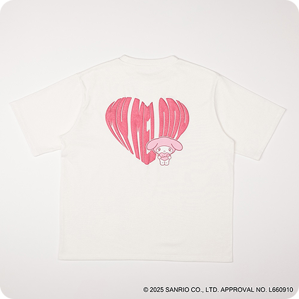 メロクロ周年ラメ発泡Tシャツ マイメロディ
