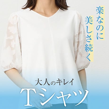 大人のキレイTシャツ