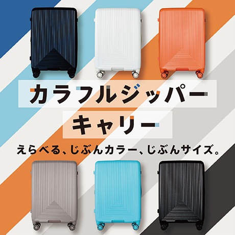カラフルジッパーキャリー