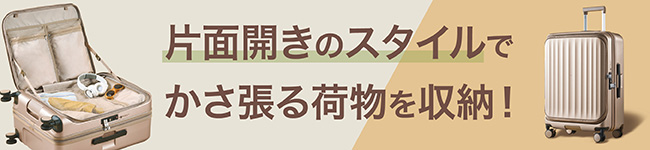 サイドオープンジッパーキャリー