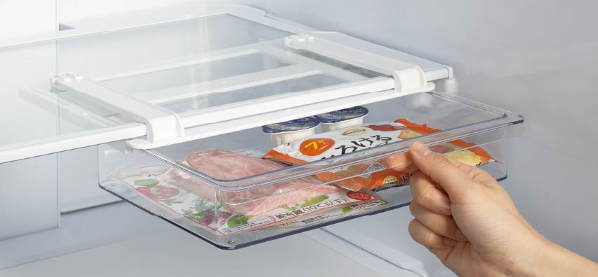 冷蔵庫棚下引き出しケースMの画像