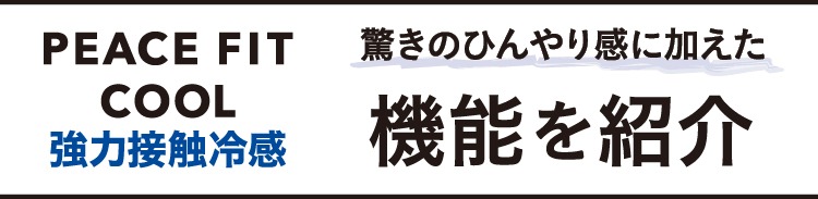 驚きのひんやり感に加えた機能を紹介