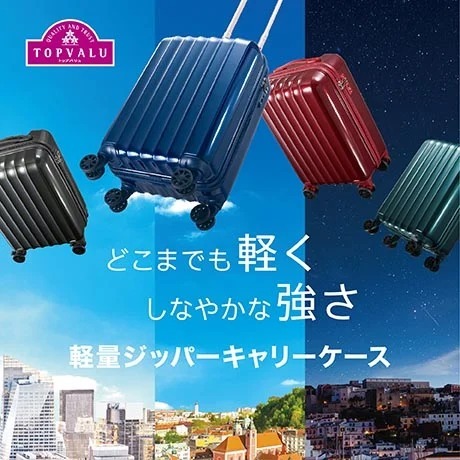 軽量ジッパーキャリーケース