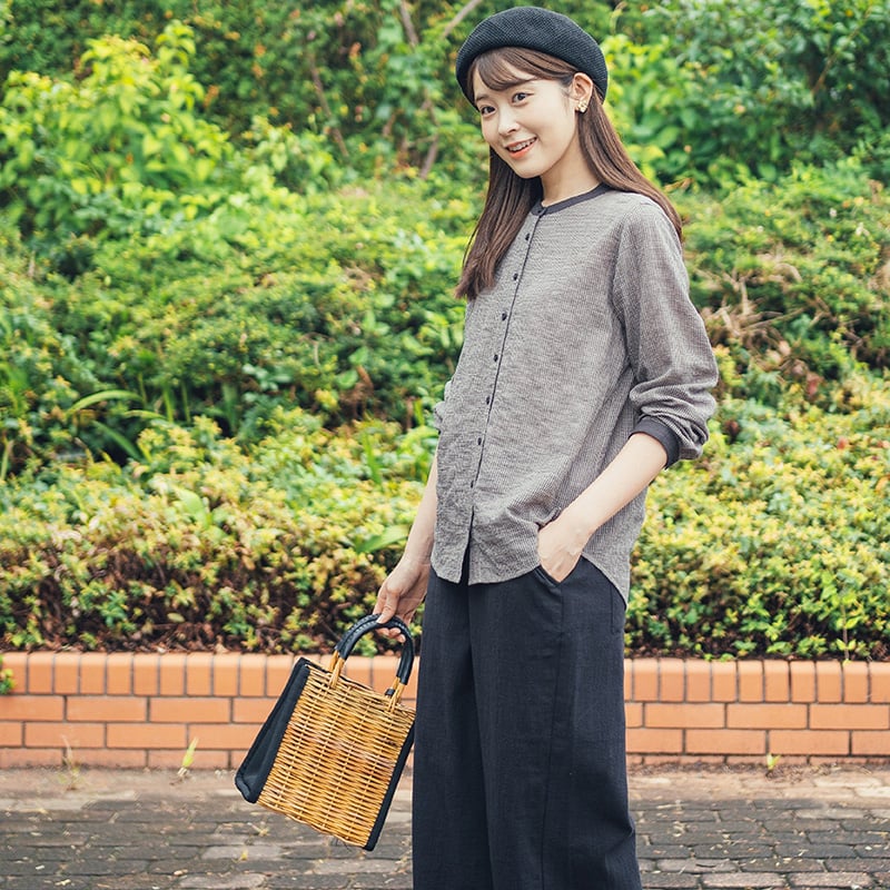 LOOK3 オーガニック綿入 クレリックシャツ