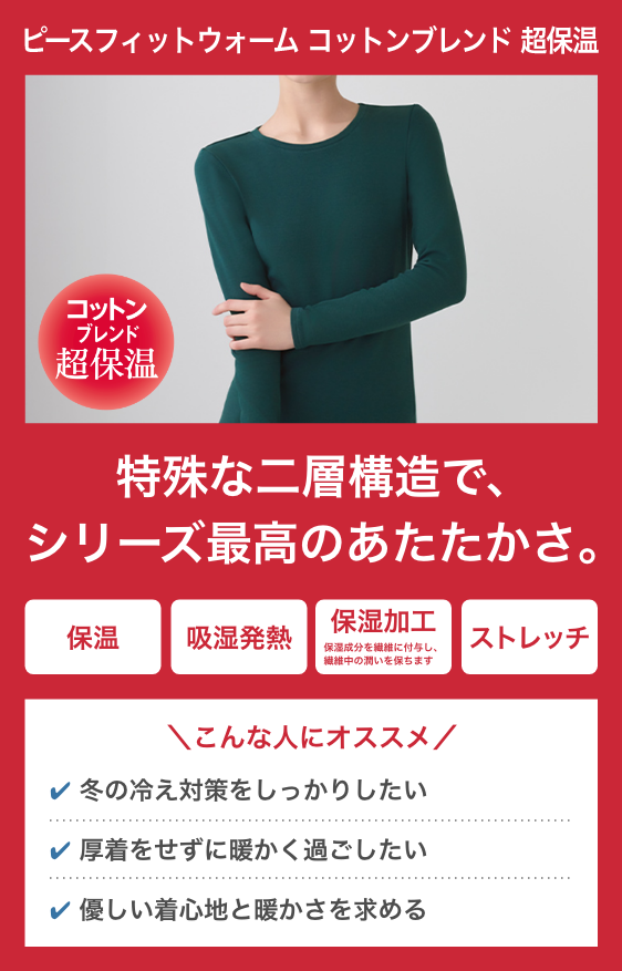 ピースフィットウォーム超保温