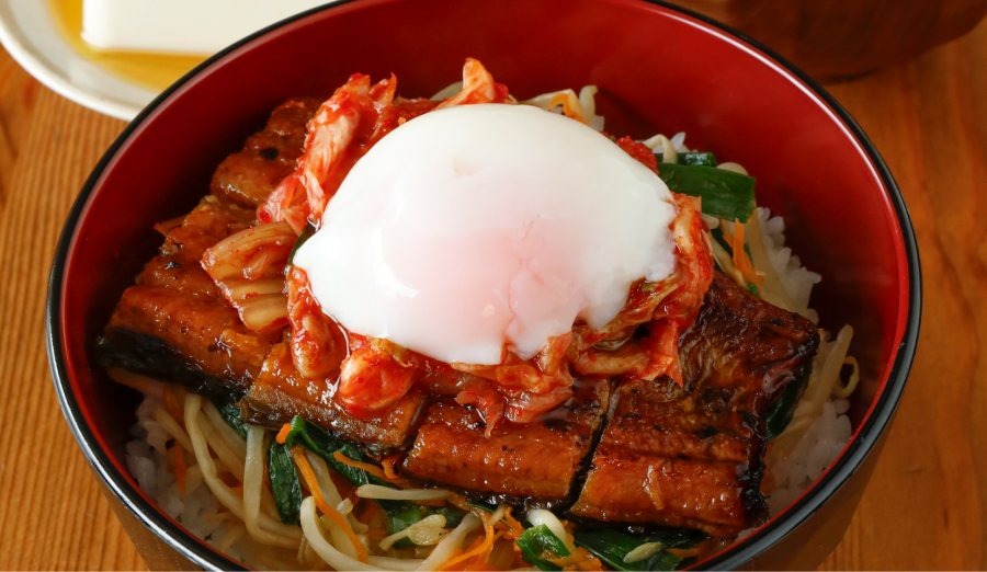 レンジ調理バッグで「うなぎのビビンバ」 イメージ画像