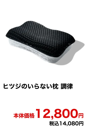 ヒツジのいらない枕 調律 本体価格12,800円 税込14,080円