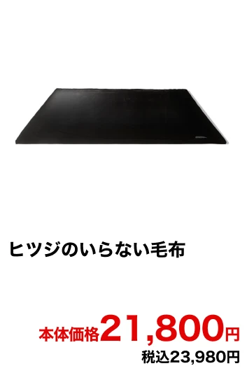 ヒツジのいらない毛布 本体価格21,800円 税込23,980円
