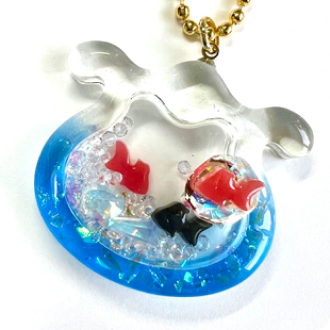 金魚鉢 完成画像