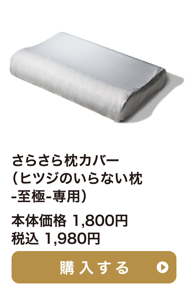 さらさら枕カバー(ヒツジのいらない枕 至極専用) 本体価格 1,800円 税込 1,980円 ご購入はこちらから