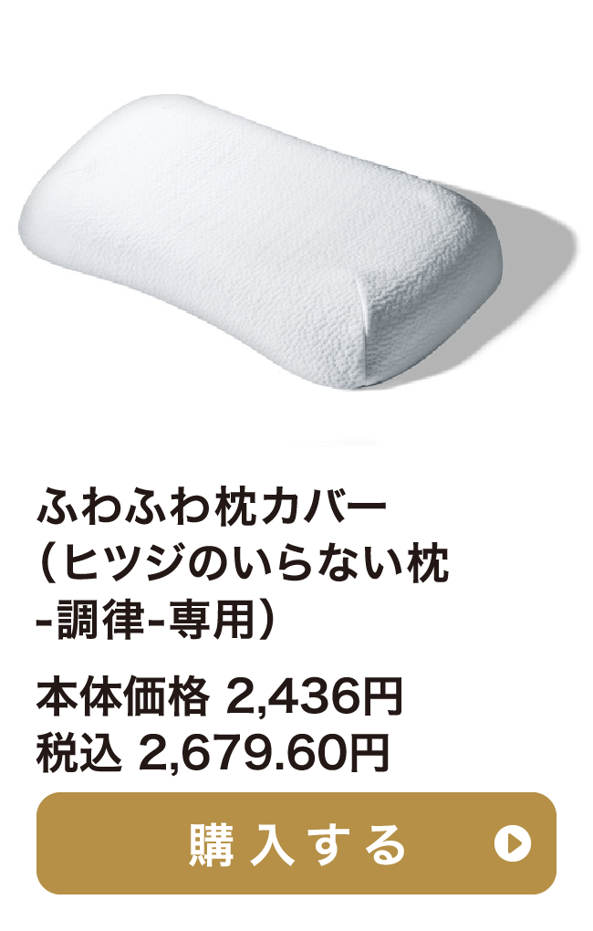 ふわふわ枕カバー(ヒツジのいらない枕-調律-専用) 本体価格 2,000円 税込 2,200円 ご購入はこちらから