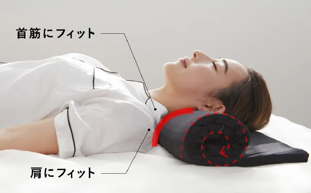 【ほぼ新品】ヒツジのいらない枕-Fit- ヒツジのいらない枕 -Fit- ブラック 【テンセル枕カバー