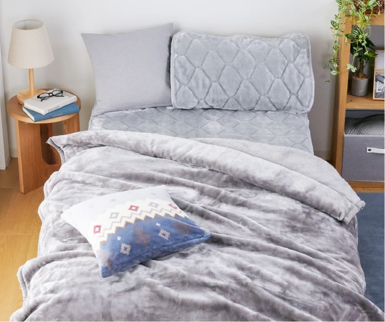 ヒーリングイオンケット　毛布、 敷パット　2点セット　美品 2点セット特価】ニューマイヤー毛布＆マイクロフランネルパッド