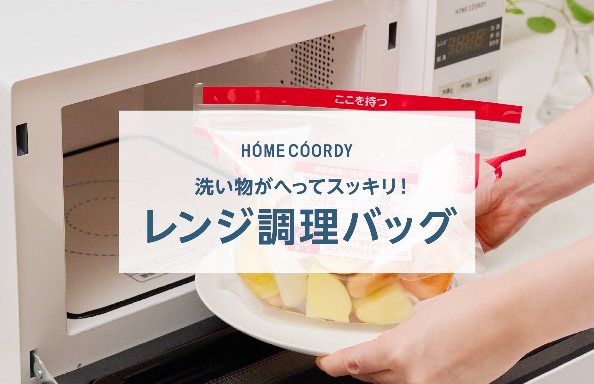 HOME COORDY 洗い物がへってスッキリ！ レンジ調理バッグ