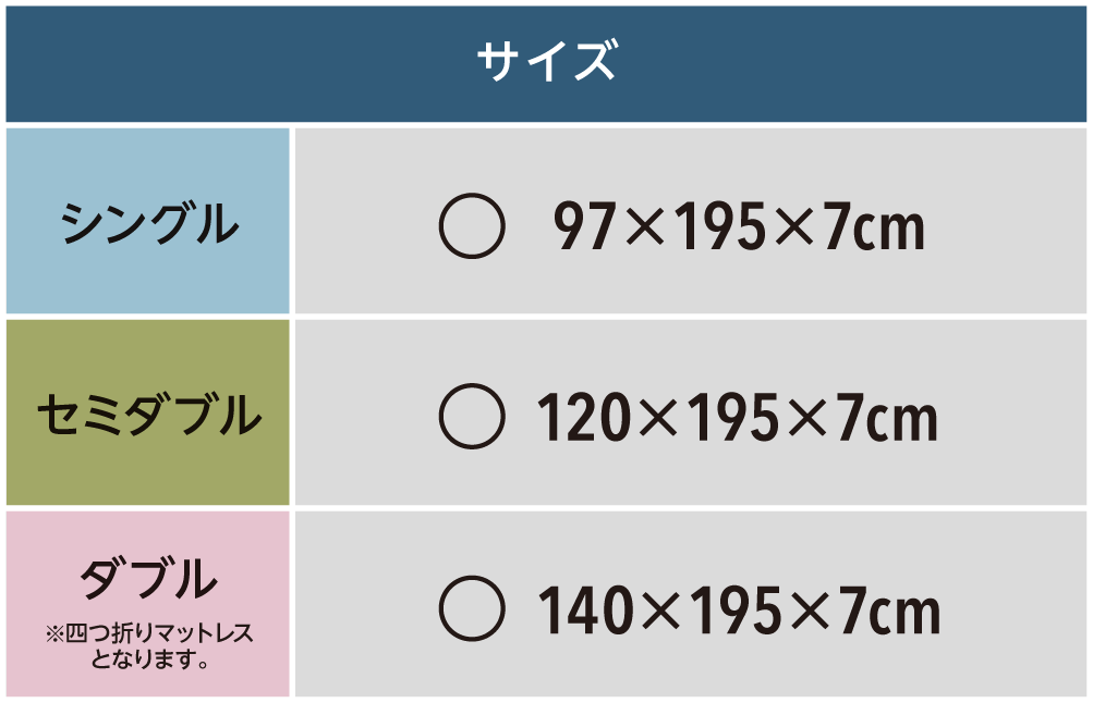 サイズ表