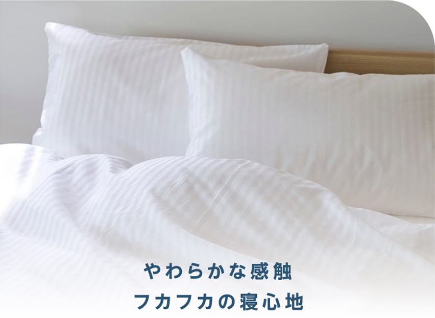 やわらかな感触 フカフカの寝心地