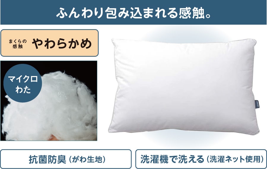 ふんわり包み込まれる感触。