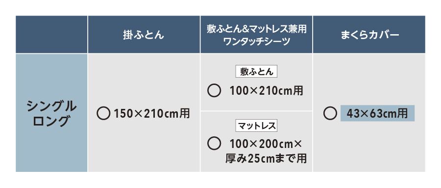 サイズ表