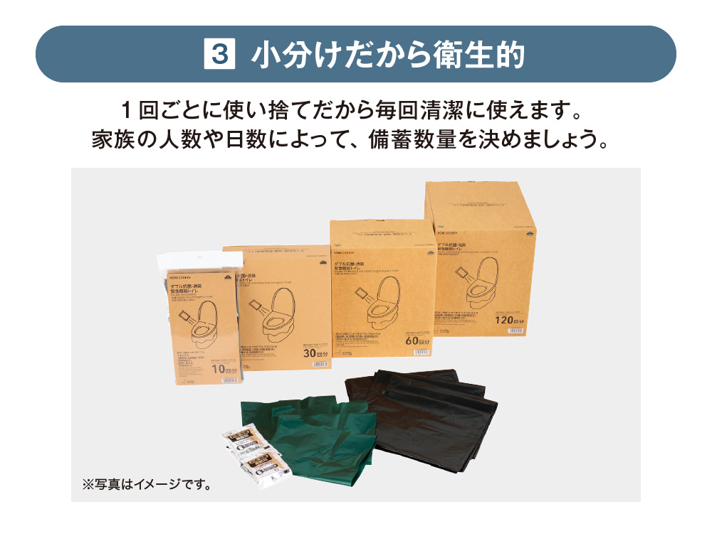 小分けだから衛生的