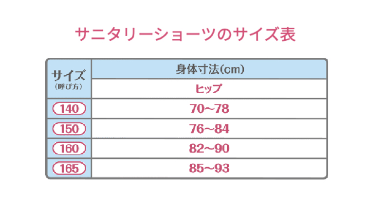 サイズ表