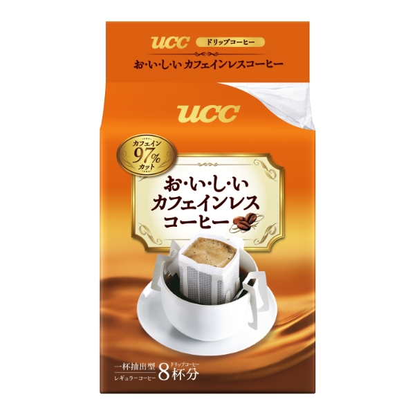 UCC おいしいカフェインレスコーヒー ドリップ