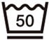 液温は、50℃を限度とし、洗濯機で弱い洗濯処理ができる