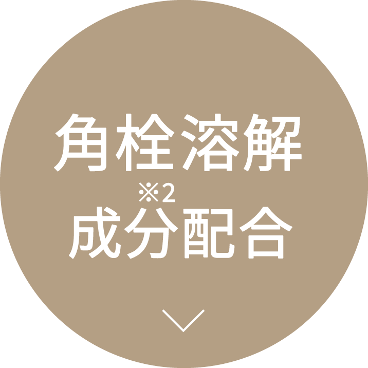 角栓溶解成分（※2）配合