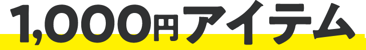 1,000円アイテム