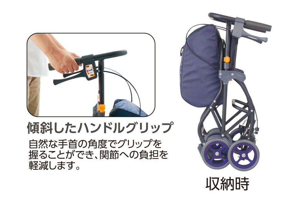 シルバーカー フィーナ ネイビー SLM06 テイコブ TacaoF 幸和製作所