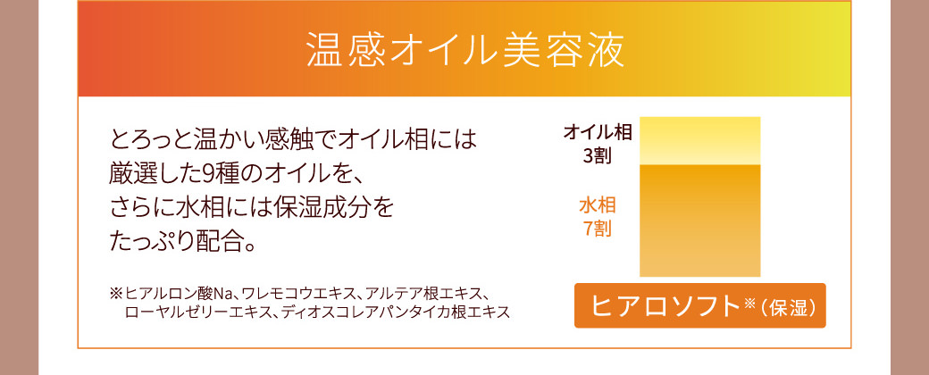 温感オイル美容液