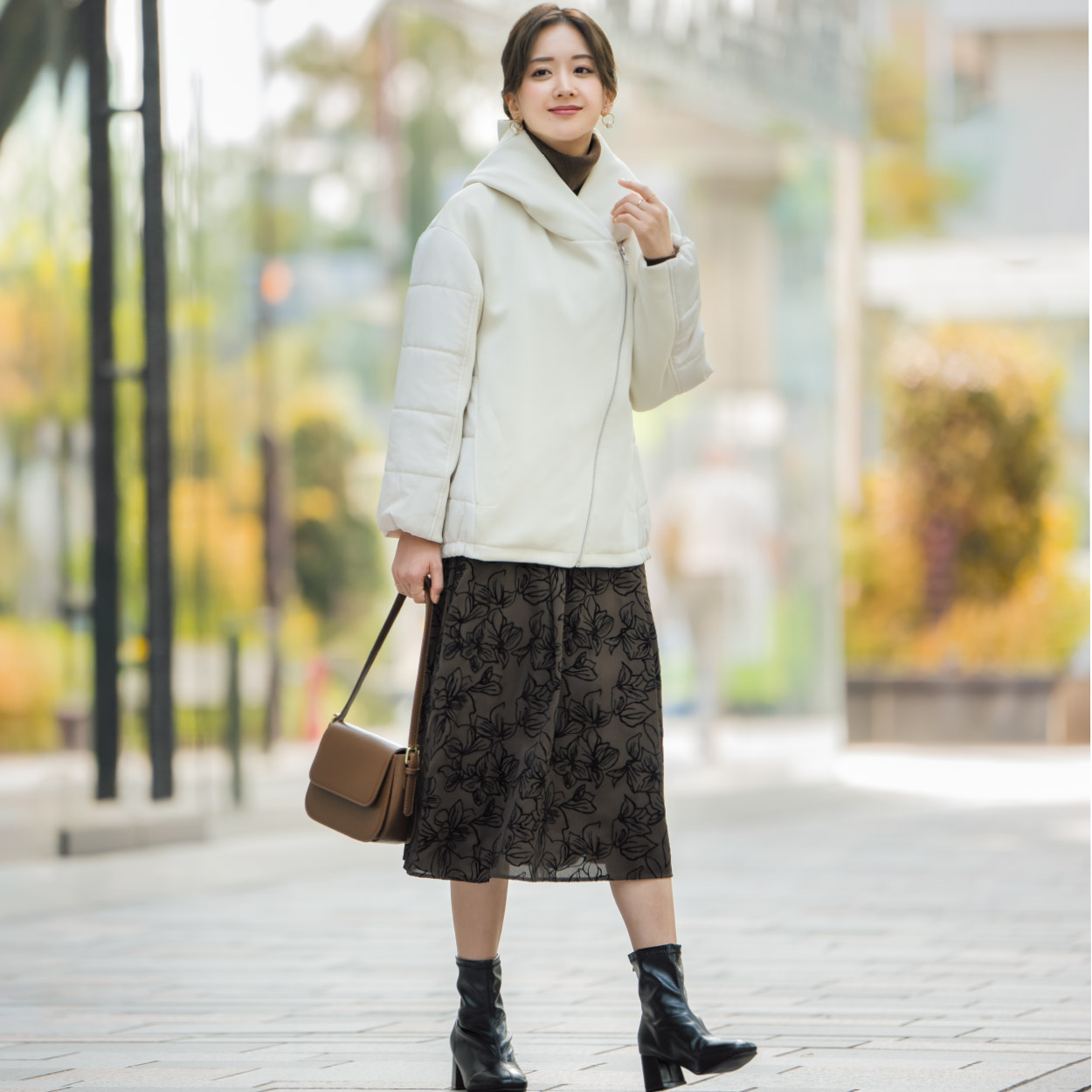 ハイブリット 中綿コート レディス Purelast(ピュアラスト) 257PL355CT