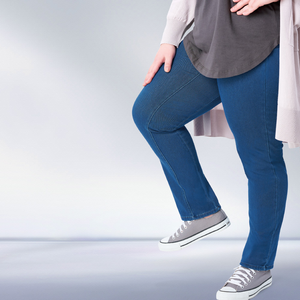 股ずれ軽減ニットレギンスパンツ 着用イメージ2