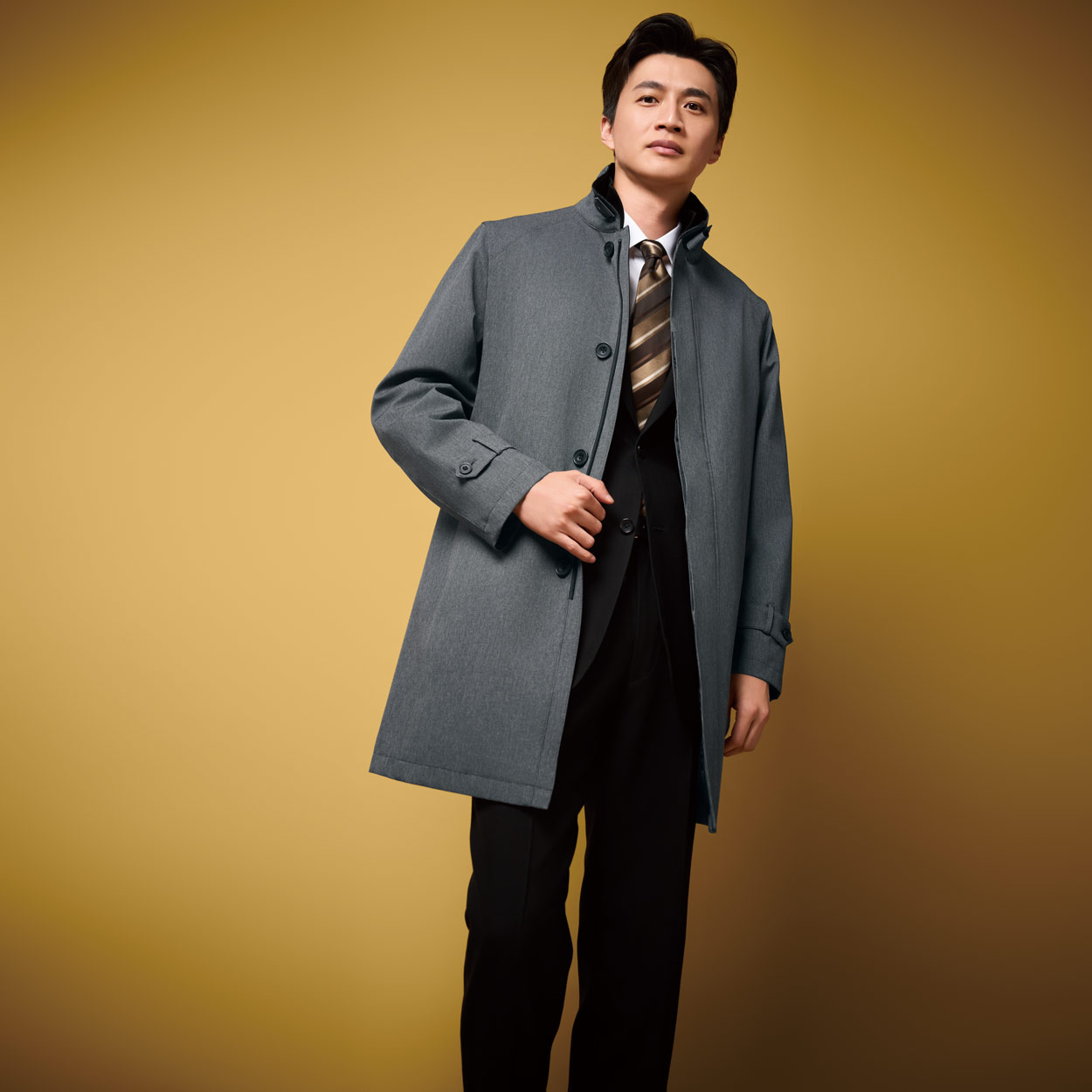 トップバリュ(TOPVALU) 凄シェル合繊ライナー付スタンドカラーコート