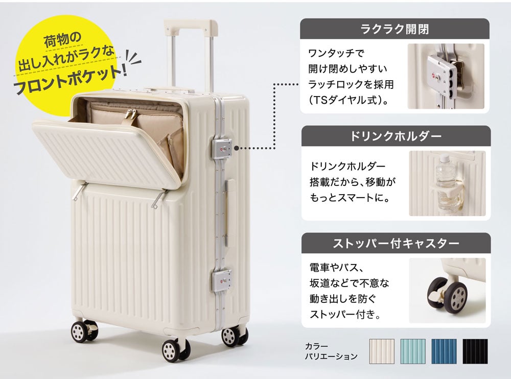 トップバリュ フロントポケット フレームキャリー Sサイズの機能紹介