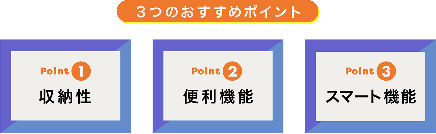 3つのおすすめポイント