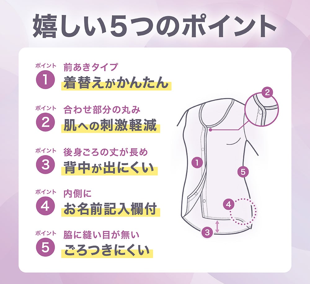 嬉しい5つのポイント